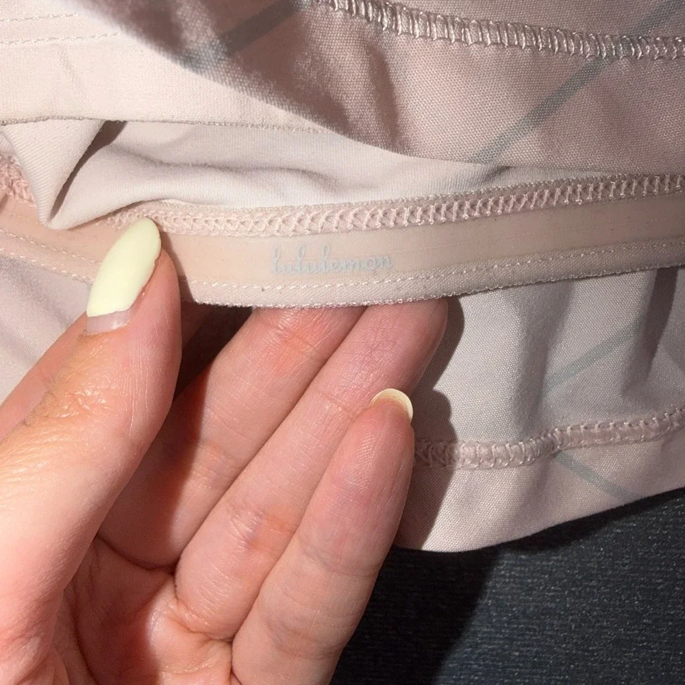 Lululemon Fast Cat‎ Skirt Slalom Stripe Pretty Pink Tennis Running Skort 6